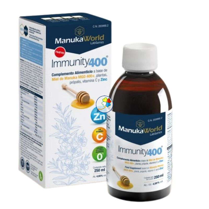 Immunity 400+ Jarabe 250ml MANUKA WORLD