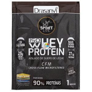 MONODOSIS WHEY PROTEIN AISLADO DOBLE CHOCO. DRASANVI SPORT LIVE