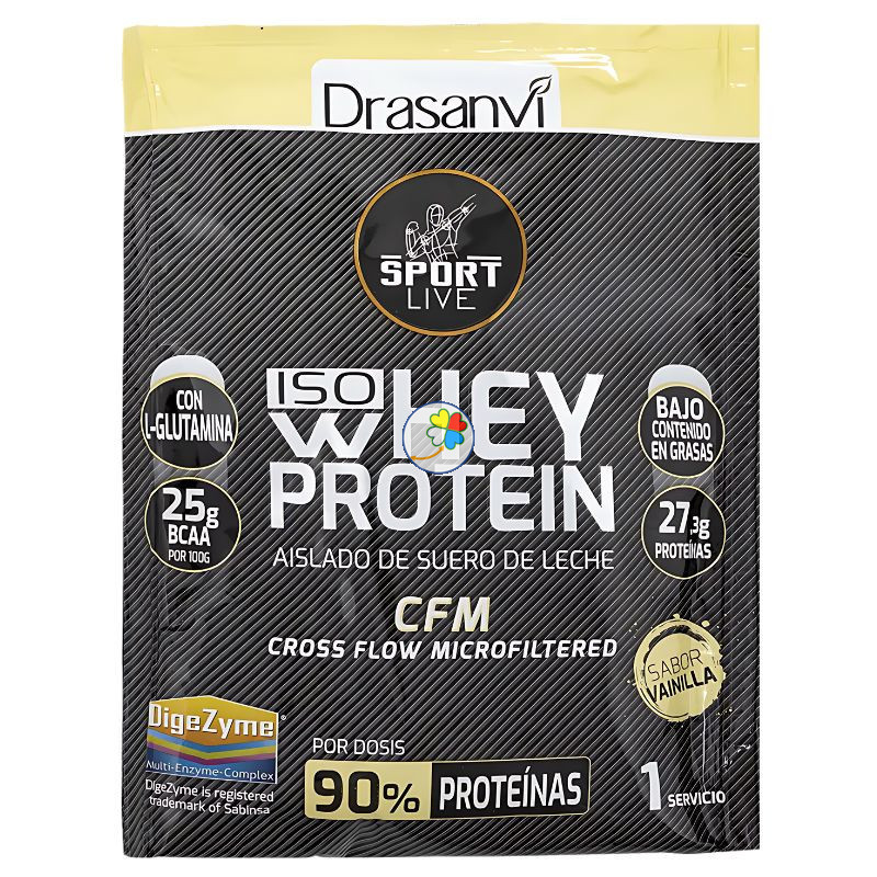 MONODOSIS WHEY PROTEIN AISLADO VAINILLA 30GR DRASANVI SPORT LIVE