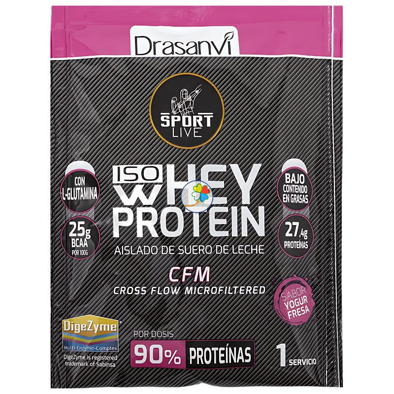 MONODOSIS WHEY PROTEIN AISLADO YOG FRESA 30G DRASANVI SPORT LIVE