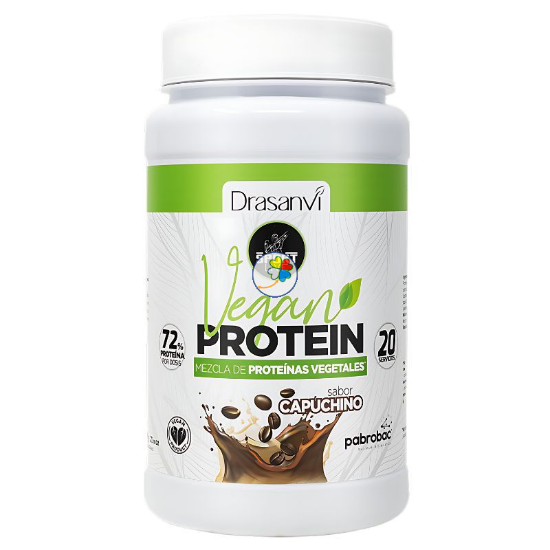 PROTEINA VEGANA SABOR CAPUCHINO 600 GR DRASANVI SPORT LIVE