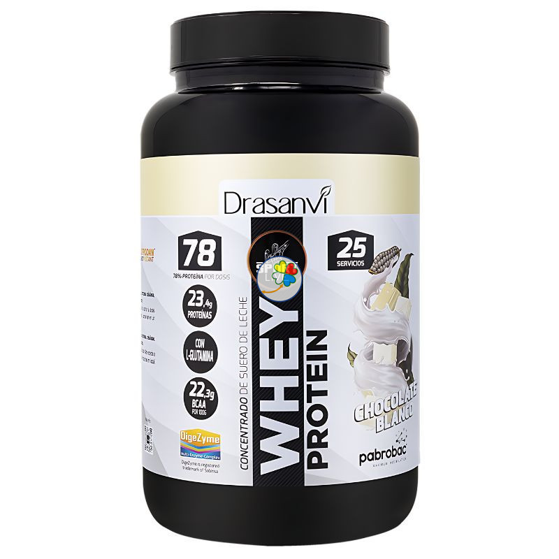 WHEY PROTEIN CONCENTRADA CHOCO BLANCO 750GR DRASANVI SPORT LIVE