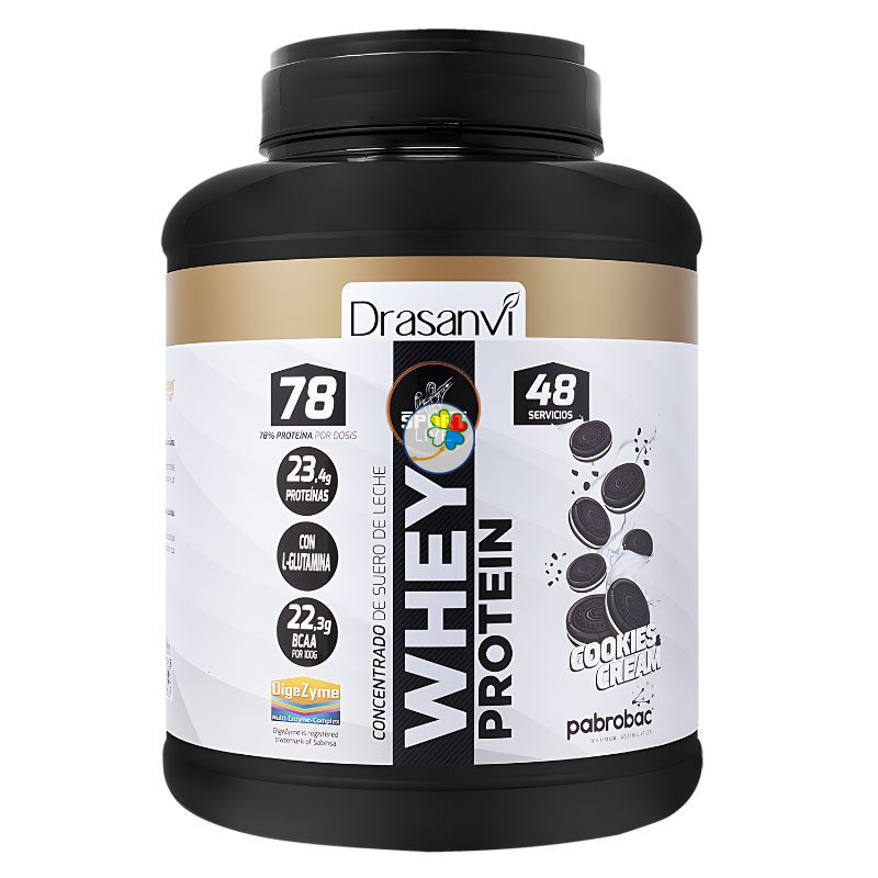 WHEY PROTEIN CONCENTR. COOK. & CREAM 1,45KG DRASANVI SPORT LIVE