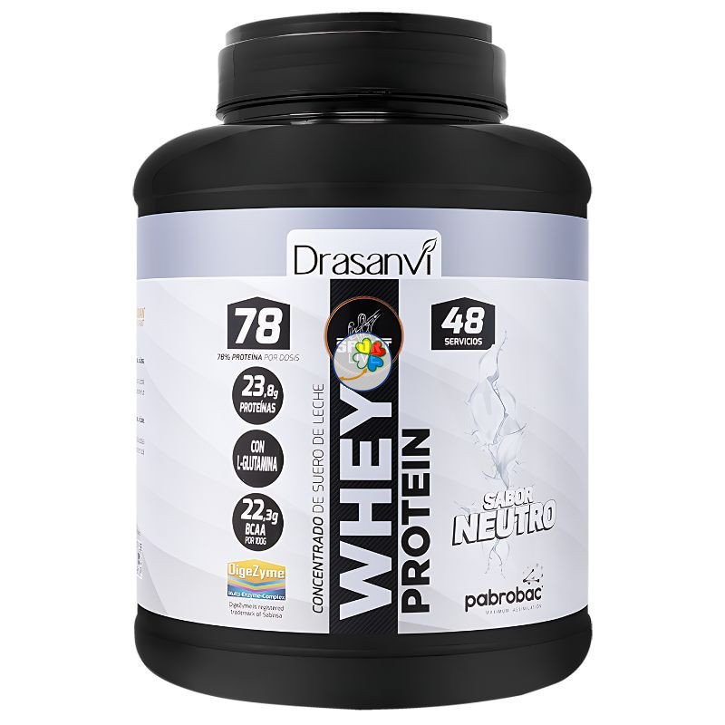 WHEY PROTEIN CONCENTRADA NEUTRO 1,45KG DRASANVI SPORT LIVE