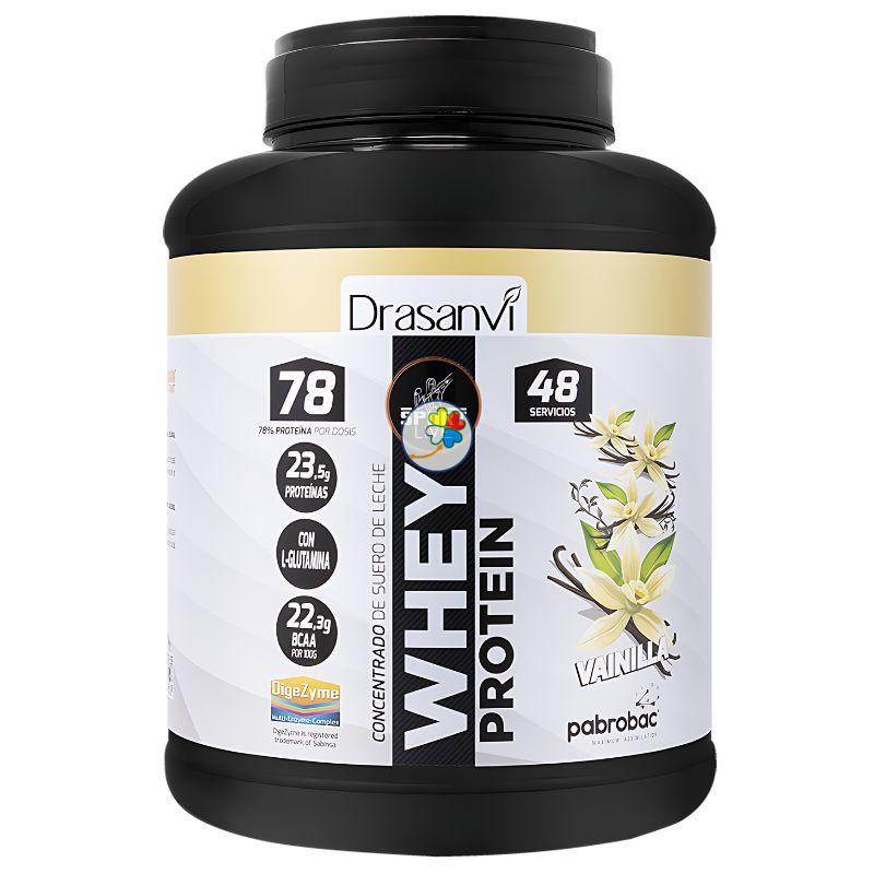 WHEY PROTEIN CONCENTRADA VAINILLA 1,45KG DRASANVI SPORT LIVE