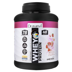 WHEY PROTEIN CONCENTRADA YOGUR FRESA 1,45KG DRASANVI SPORT LIVE