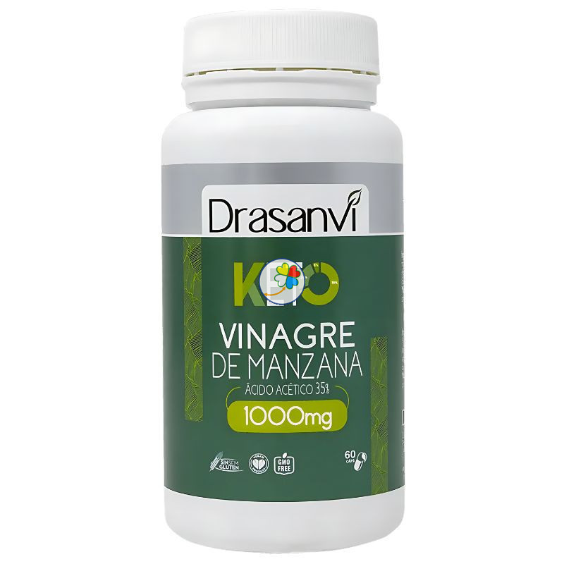 VINAGRE DE MANZANA 60 CÁPSULAS KETO DRASANVI