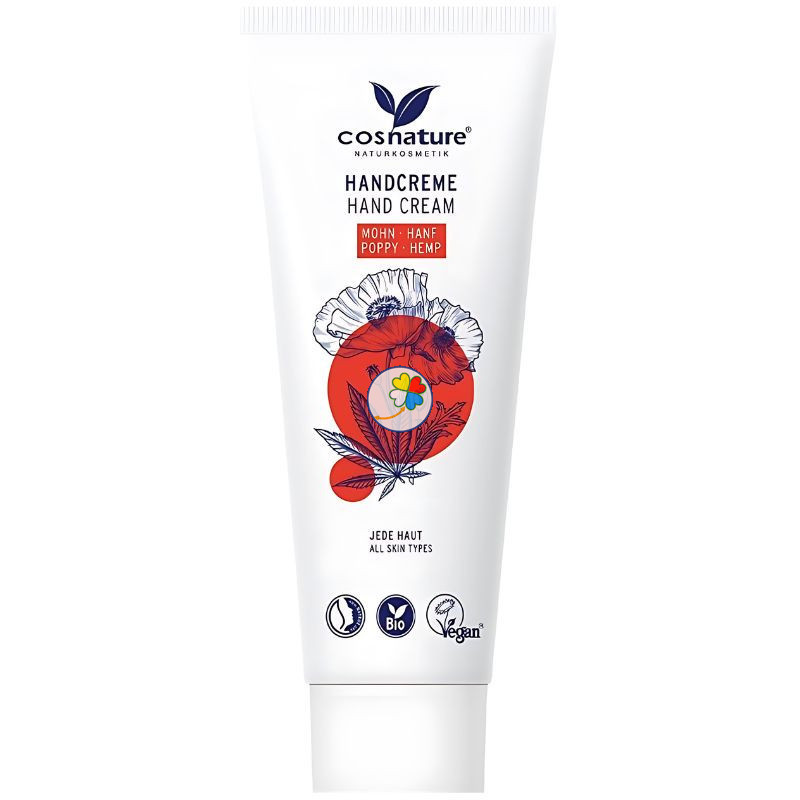 CREMA DE MANOS AMAPOLA & CÁÑAMO BIO 75ML COSNATURE