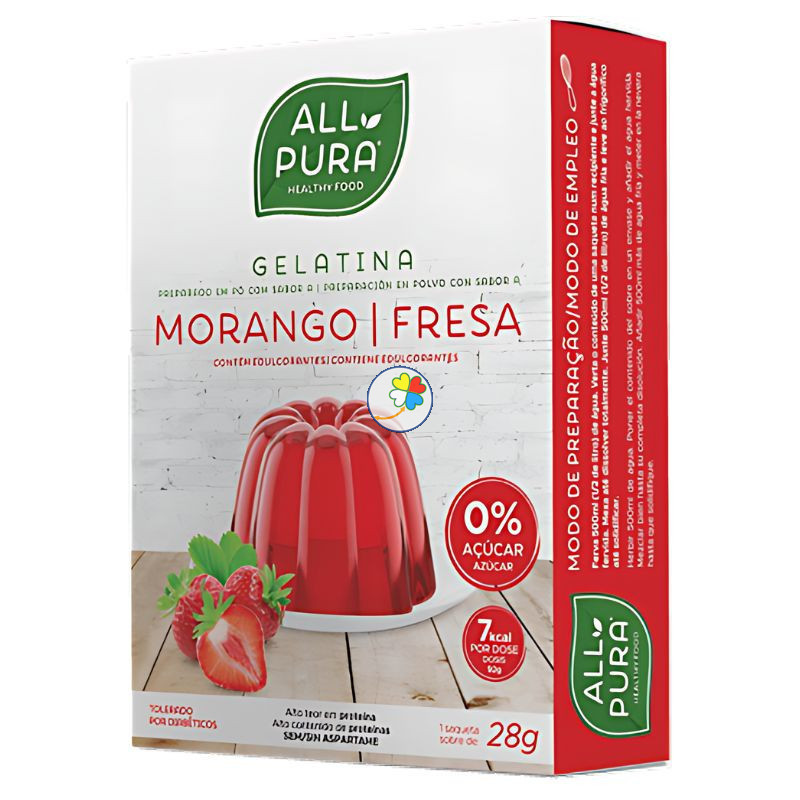 GELATINA FRESA ZERO 1 X 28GR ALL PURA