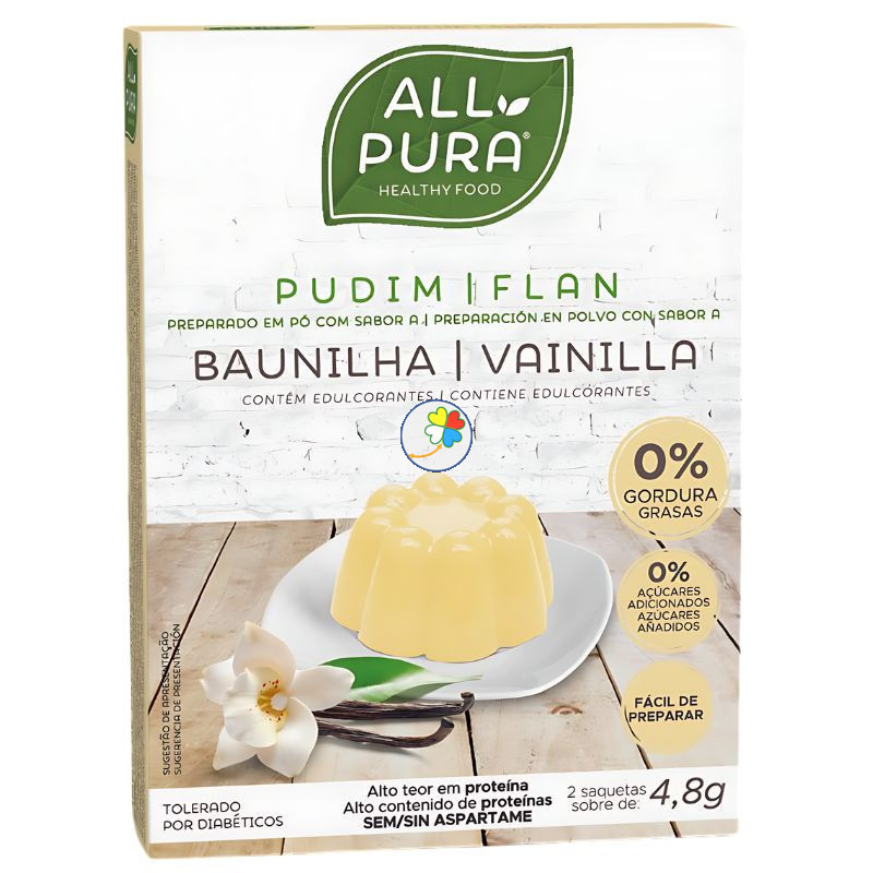 FLAN VAINILLA 2 X 4,8GR ALL PURA