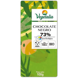 CHOCOLATE NEGRO 73% BIO 100Gr. VEGETALIA