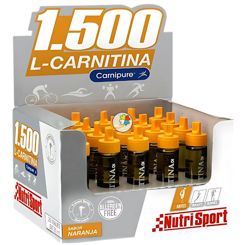 L-CARNITINA 1500 SABOR NARANJA 20 VIALES NUTRISPORT