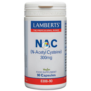 NAC (N-ACETIL CISTEÍNA) 300MG 90 CÁPSULAS LAMBERTS