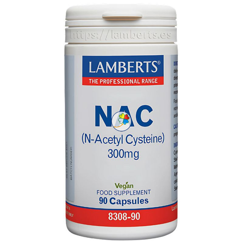 NAC (N-ACETIL CISTEÍNA) 300MG 90 CÁPSULAS LAMBERTS