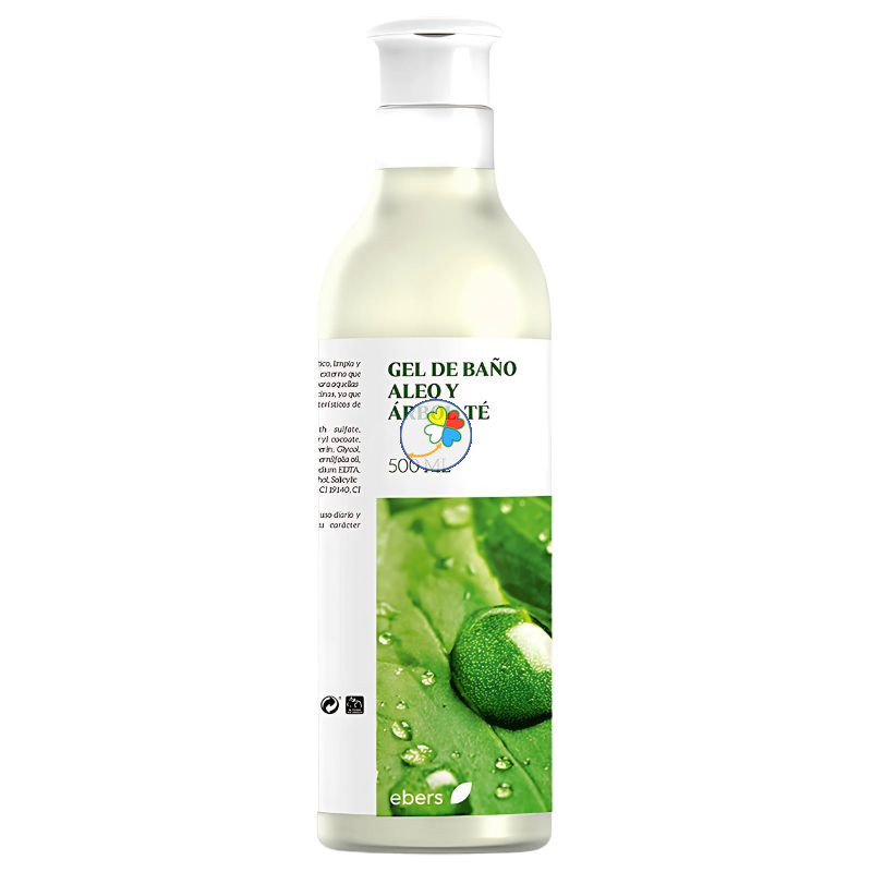 GEL BAÑO ALOE + ÁRBOL DEL TÉ 500 ML EBERS