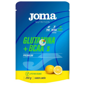 GLUTAMINA + BCAA´S  SABOR LIMÓN 250GR JOMA NUTRITION