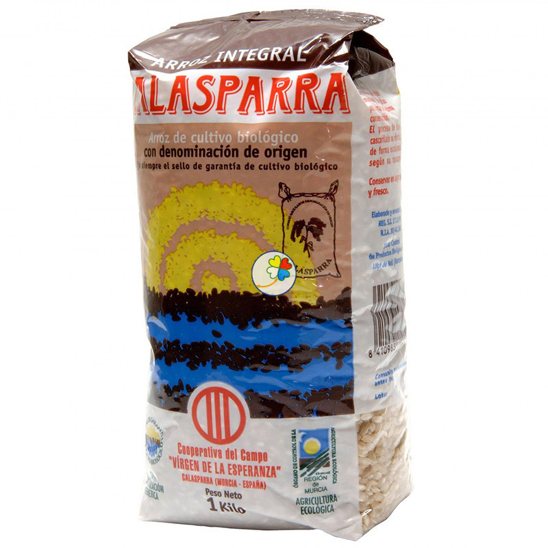 ARROZ INTEGRAL REDONDO 1 KG CALASPARRA