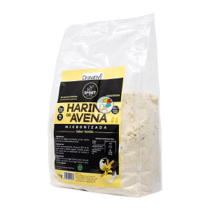 HARINA DE AVENA VAINILLA 1Kg. DRASANVI SPORT LIVE