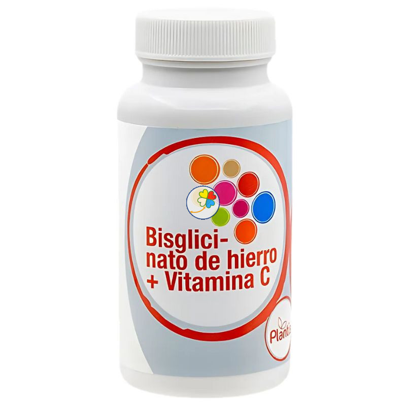 BISGLICINATO DE HIERRO + VITAMINA C 60 CÁPSULAS PLANTIS