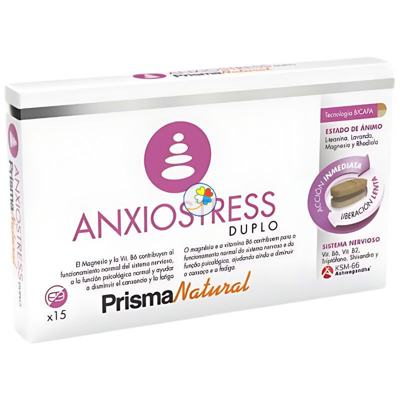 ANXIOSTRESS DUPLO 15 COMPRIMIDOS BICAPA PRISMA NATURAL