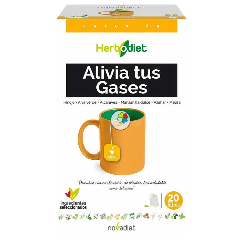 HERBODIET ALIVIA TUS GASES 20 FILTROS NOVA DIET