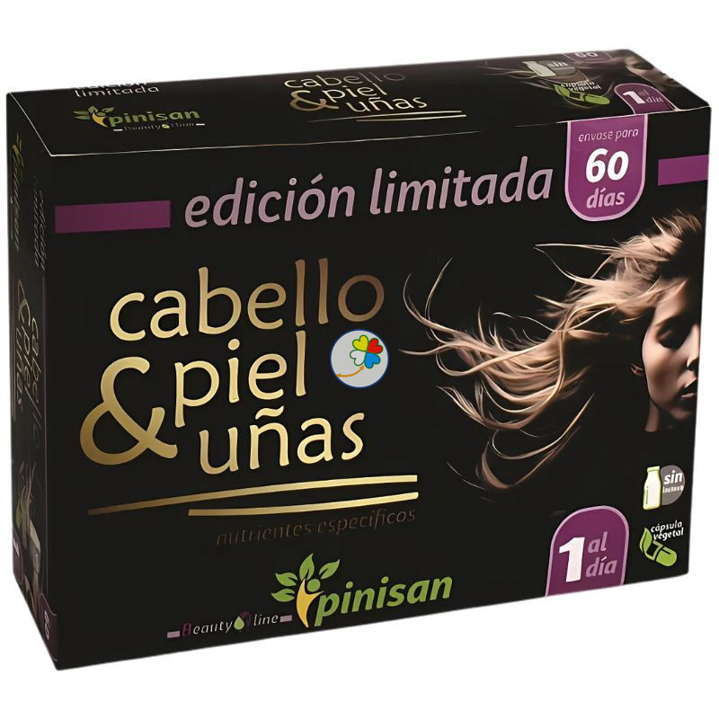 CABELLO, PIEL Y UÑAS 60 CÁPSULAS (EDICIÓN LIMITADA) PINISAN