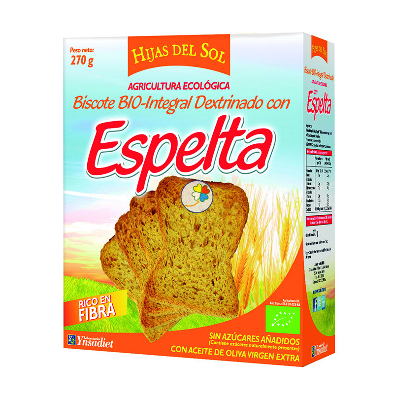 PAN DEXTRINADO ESPELTA BIO 270Gr. HIJAS DEL SOL