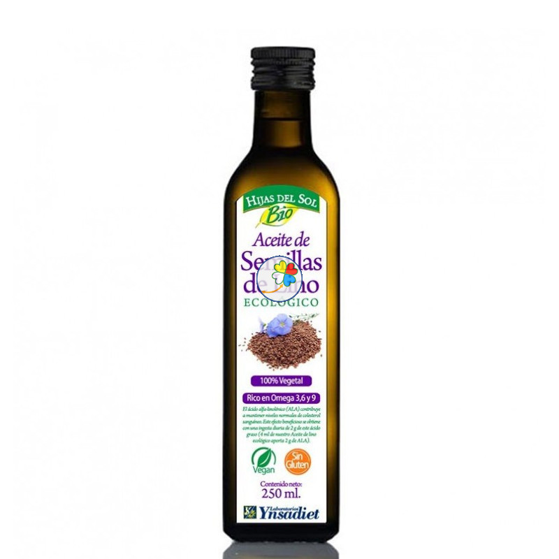 ACEITE SEMILLA LINO BIO 250Ml. HIJAS DEL SOL