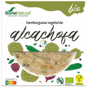 HAMBURGUESA VEGETAL DE ALCACHOFA BIO 2 UDS x 100 GR SORIA NATURAL ALIMENTACION