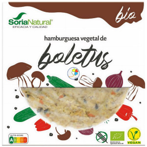 HAMBURGUESA VEGETAL DE BOLETUS BIO 2 UDS x 100 GR SORIA NATURAL ALIMENTACION