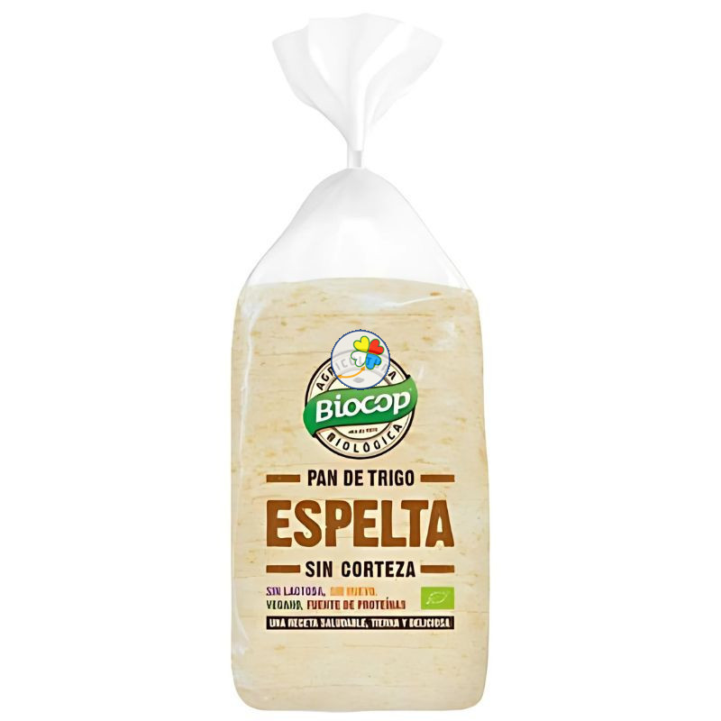 PAN DE MOLDE TRIGO ESPELTA SIN CORTEZA 300G BIOCOP