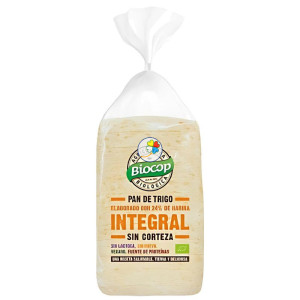 PAN DE MOLDE TRIGO INTEGRAL SIN CORTEZA 300G BIOCOP