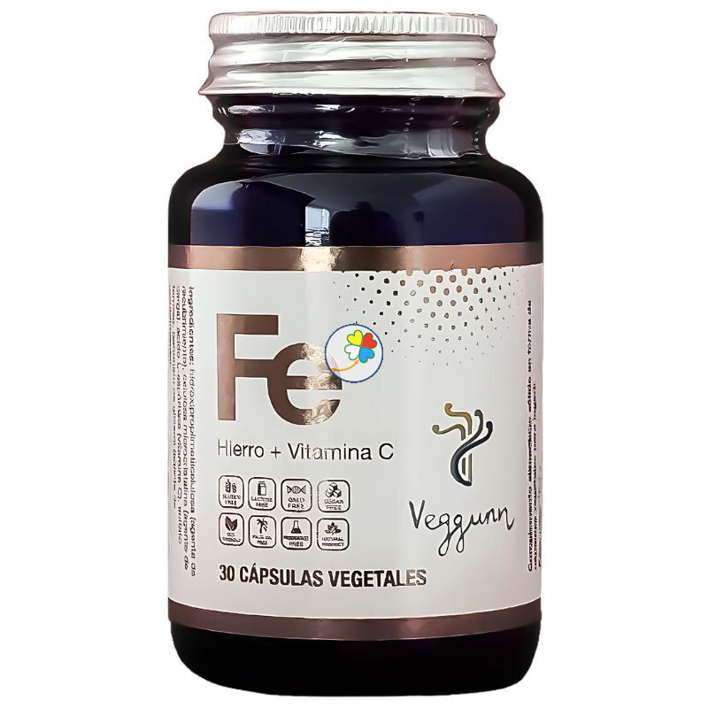 HIERRO + VITAMINA C 30 CAP VEGGUNN HIERRO + VITAMINA C 30 CAP VEGGUNN