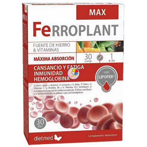 FERROPLANT MAX 30 COMPRIMIDOS DIETMED