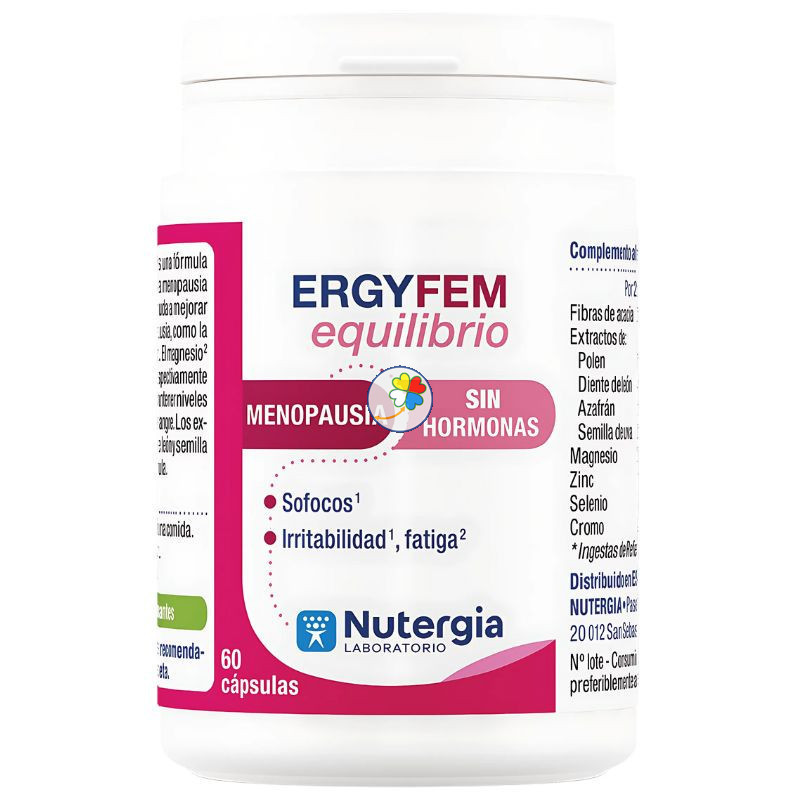 ERGY-FEM EQUILIBRIO 60 CÁPSULAS NUTERGIA ERGY-FEM EQUILIBRIO 60 CÁPSULAS NUTERGIA