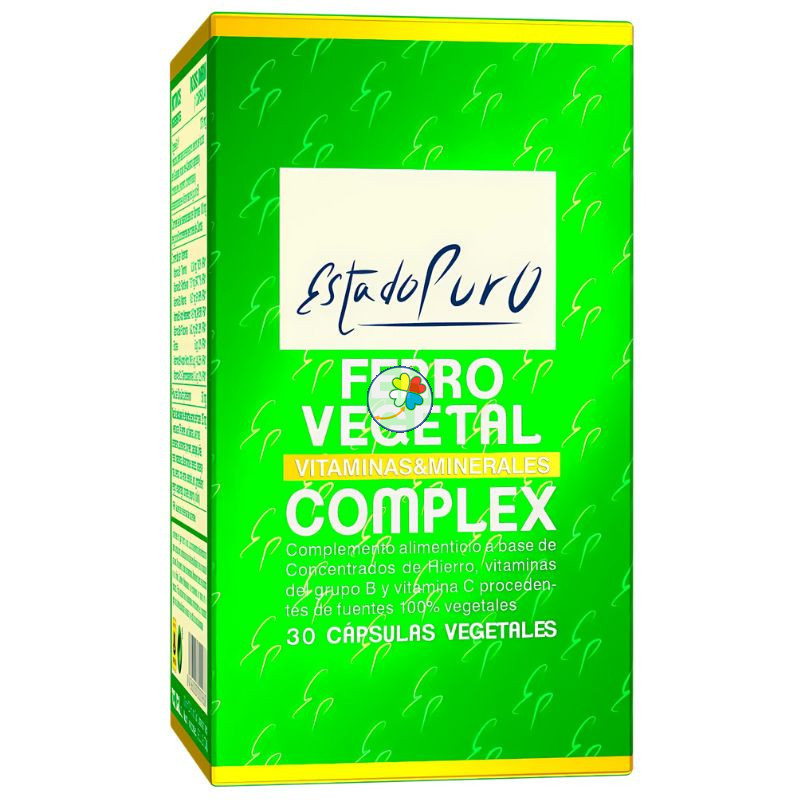 FERRO VEGETAL COMPLEX 30 CAPSULAS ESTADO PURO FERRO VEGETAL COMPLEX 30 CAPSULAS ESTADO PURO