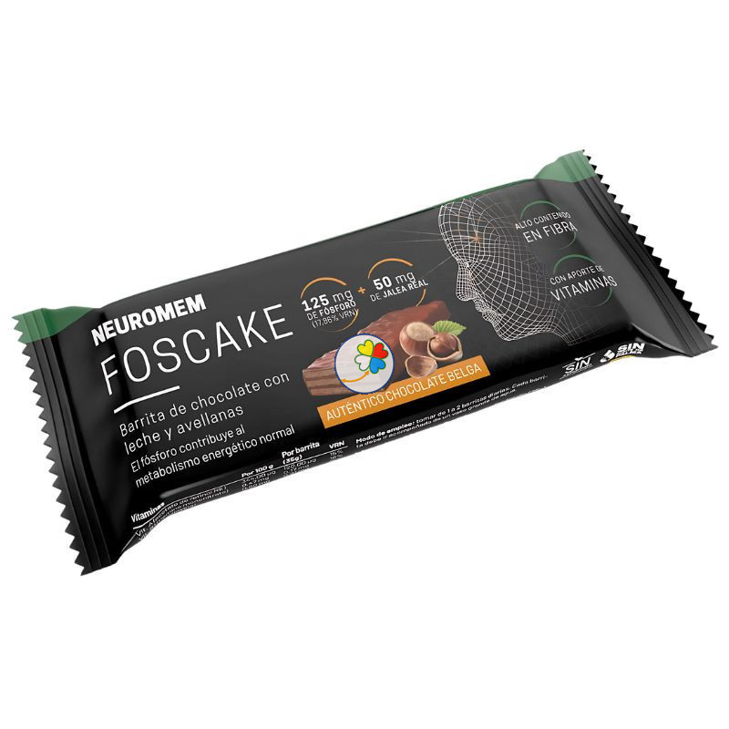 BARRITA FOSCAKE CHOCOLATE CON LECHE Y AVELLANAS 35G HERBORA BARRITA FOSCAKE CHOCOLATE CON LECHE Y AVELLANAS 35G HERBORA