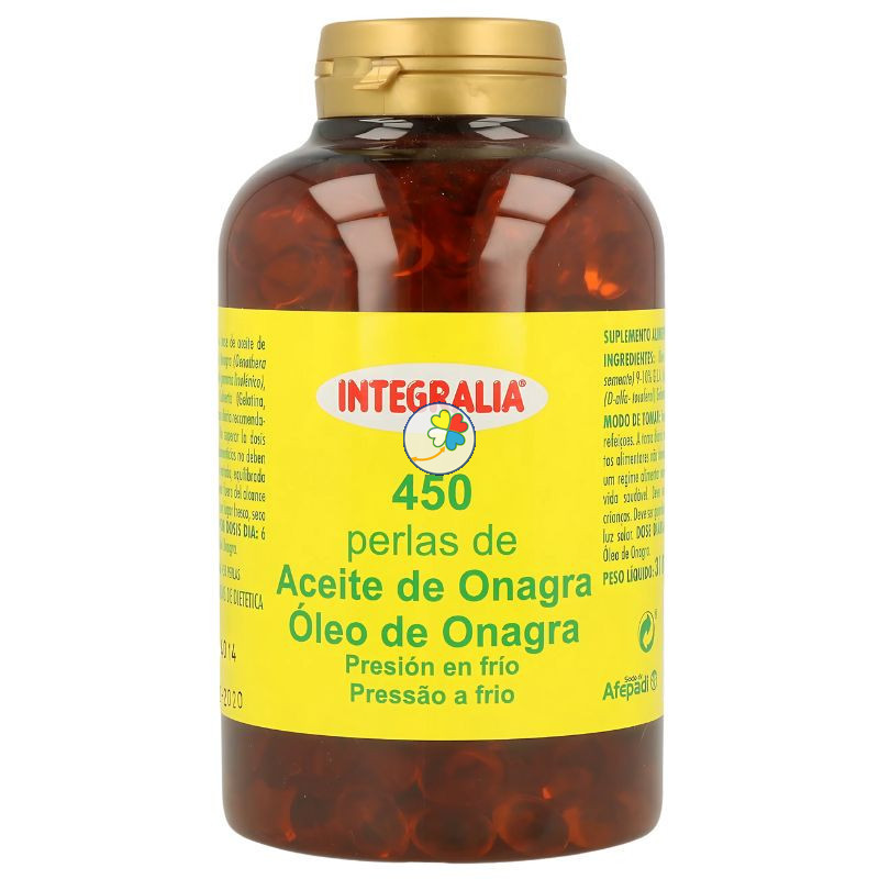 ACEITE DE ONAGRA 450 PERLAS INTEGRALIA ACEITE DE ONAGRA 450 PERLAS INTEGRALIA