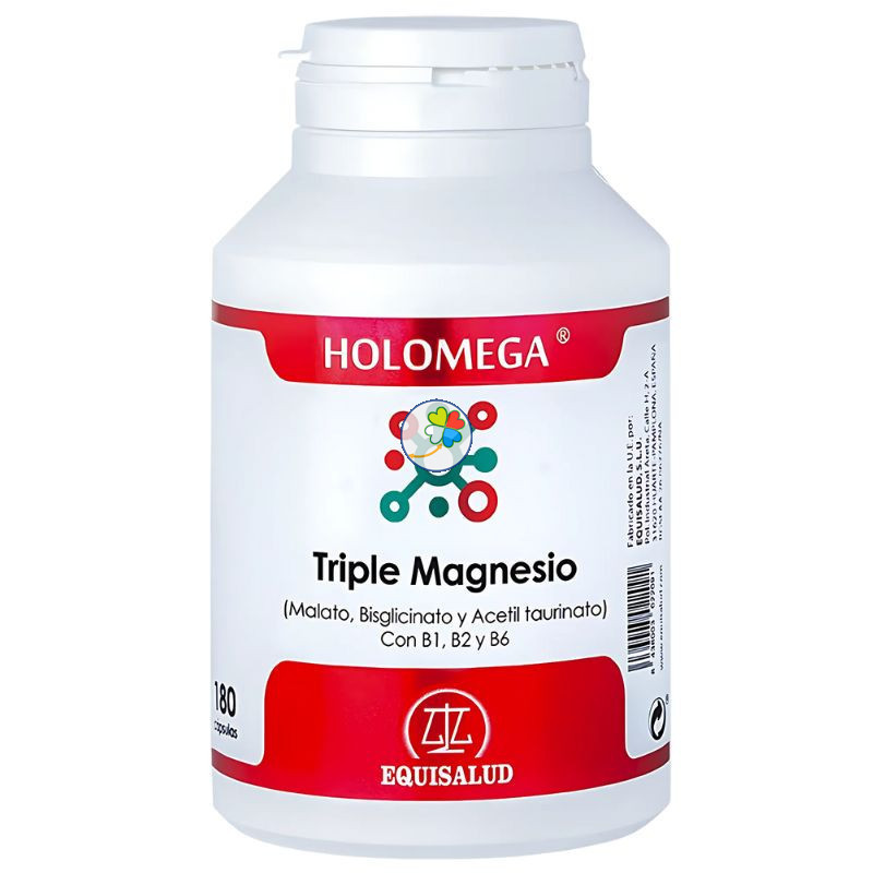 HOLOMEGA TRIPLE MAGNESIO 180 CAPSULAS EQUISALUD HOLOMEGA TRIPLE MAGNESIO 180 CAPSULAS EQUISALUD