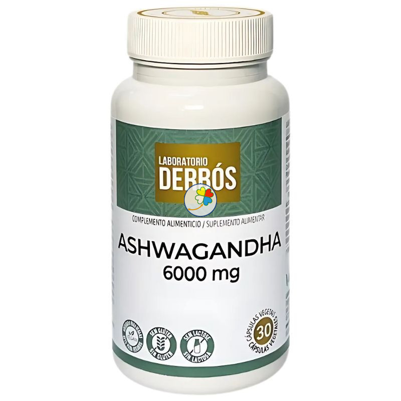 ASHWAGANDHA 6000MG 30 CÁPSULAS VEGETALES DERBÓS ASHWAGANDHA 6000MG 30 CÁPSULAS VEGETALES DERBÓS