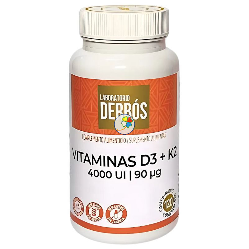 VITAMINAS D3 + K2 4000UI 120 COMPRIMIDOS DERBÓS