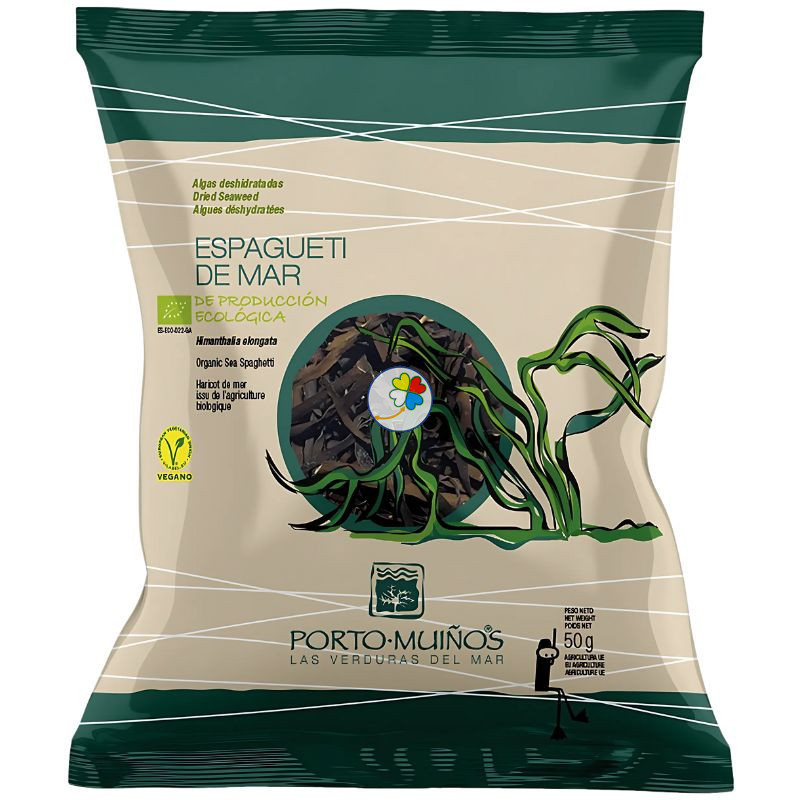ESPAGUETI DE MAR ECOLOGICA (ALGA) 50G PORTO-MUIÑOS ESPAGUETI DE MAR ECOLOGICA (ALGA) 50G PORTO-MUIÑOS