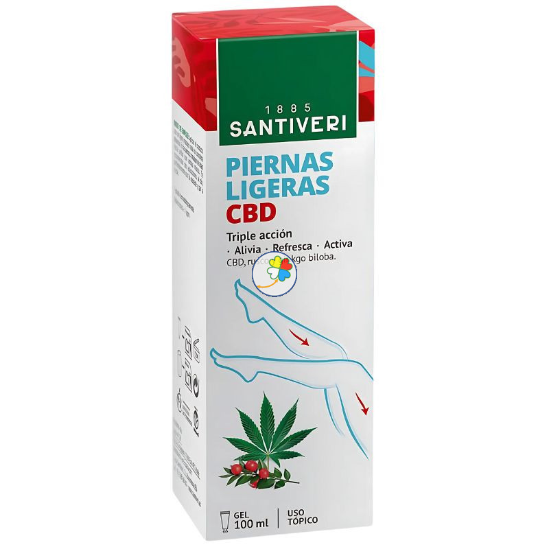 GEL PIERNAS LIGERAS CON CBD 100ML SANTIVERI GEL PIERNAS LIGERAS CON CBD 100ML SANTIVERI