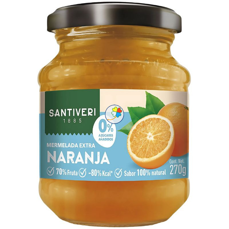 MERMELADA DE NARANJA 0% AZÚCARES AÑADIDOS 270G SANTIVERI MERMELADA DE NARANJA 0% AZÚCARES AÑADIDOS 270G SANTIVERI