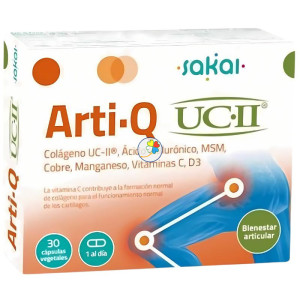 ARTI-Q UC-II 30 CÁPSULAS VEGETALES SAKAI