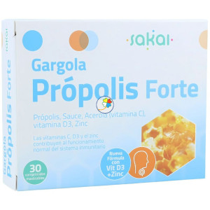 GARGOLA PRÓPOLIS FORTE 30 COMPRIMIDOS MASTICABLES SAKAI