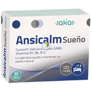 ANSICALM SUEÑO 30 CÁPSULAS VEGETALES SAKAI