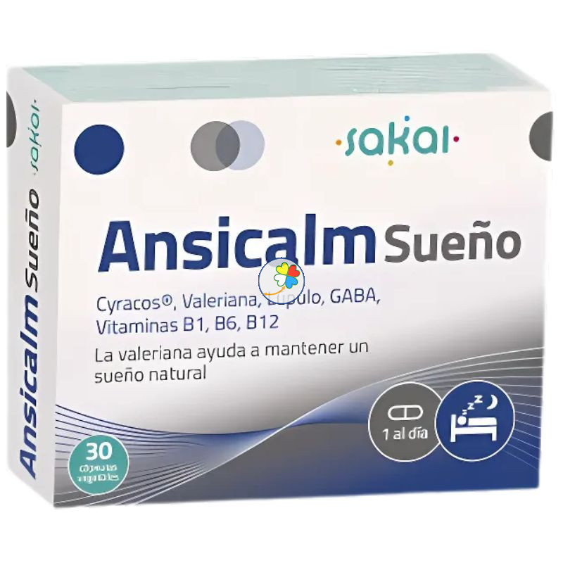 ANSICALM SUEÑO 30 CÁPSULAS VEGETALES SAKAI ANSICALM SUEÑO 30 CÁPSULAS VEGETALES SAKAI