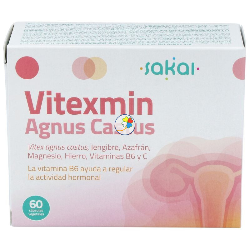 VITEXMIN AGNUS CASTUS 60 CÁPSULAS VEGETALES SAKAI VITEXMIN AGNUS CASTUS 60 CÁPSULAS VEGETALES SAKAI