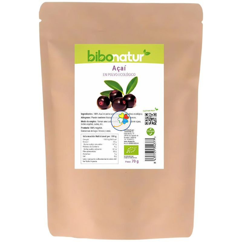 ACAI EN POLVO BIO 70G BIBONATUR ACAI EN POLVO BIO 70G BIBONATUR